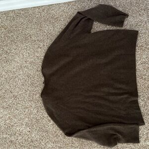 Quince Dark Brown Women's Crew Neck Sweater